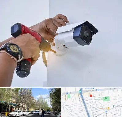 نصاب دوربین مدار بسته در کوی فیروز تبریز