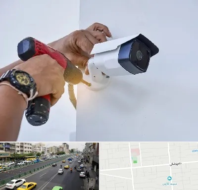 نصاب دوربین مدار بسته در خیابان دامپزشکی