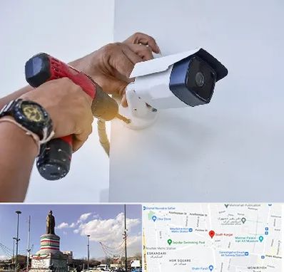 نصاب دوربین مدار بسته در کارگر جنوبی