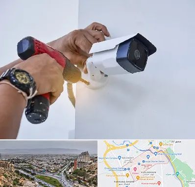 نصاب دوربین مدار بسته در معالی آباد شیراز