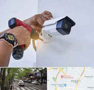 نصاب دوربین مدار بسته در ظفر