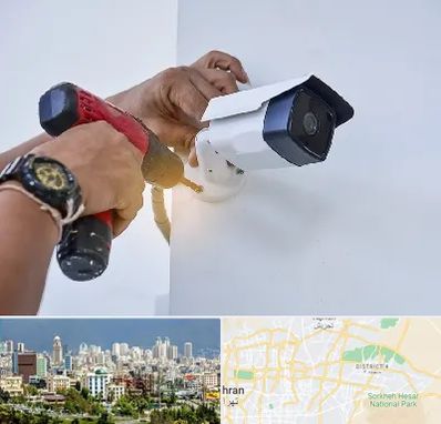 نصاب دوربین مدار بسته در شرق تهران