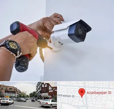 نصاب دوربین مدار بسته در خیابان آذربایجان