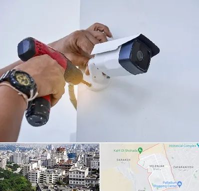 نصاب دوربین مدار بسته در ولنجک