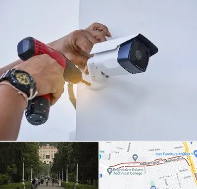 نصاب دوربین مدار بسته در بلوار معلم رشت