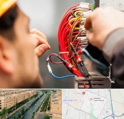 سیم کشی تلفن در فاز سه اندیشه