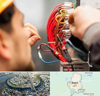 سیم کشی تلفن در بابل