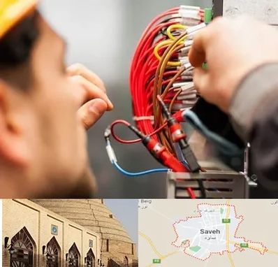 سیم کشی تلفن در ساوه