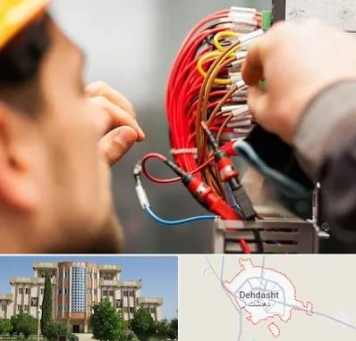 سیم کشی تلفن در دهدشت