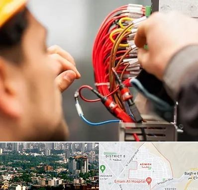 سیم کشی تلفن در عظیمیه کرج