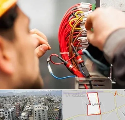 سیم کشی تلفن در شمس آباد تهران