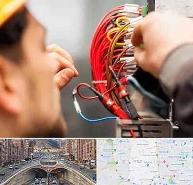 سیم کشی تلفن در منطقه 10 تهران