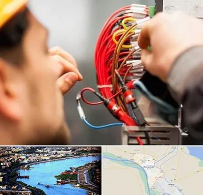 سیم کشی تلفن در خرمشهر