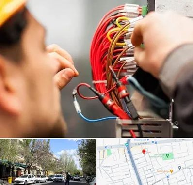 سیم کشی تلفن در کوی فیروز تبریز