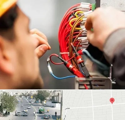 سیم کشی تلفن در هاشمی