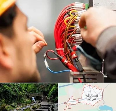 سیم کشی تلفن در علی‌ آباد کتول