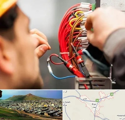 سیم کشی تلفن در بیجار