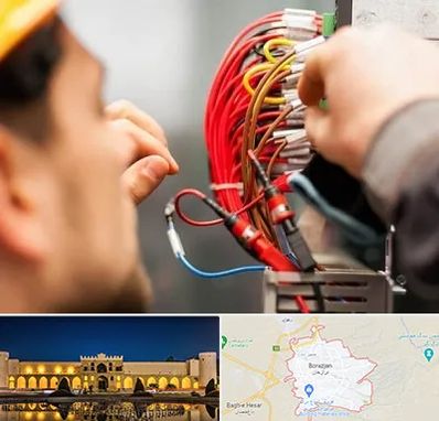 سیم کشی تلفن در برازجان