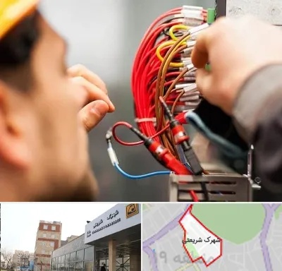سیم کشی تلفن در شهرک شریعتی