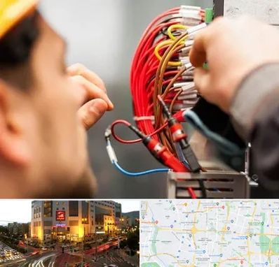 سیم کشی تلفن در جنت آباد تهران