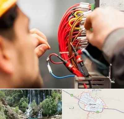 سیم کشی تلفن در شیروان