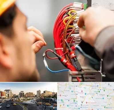 سیم کشی تلفن در منطقه 7 تهران