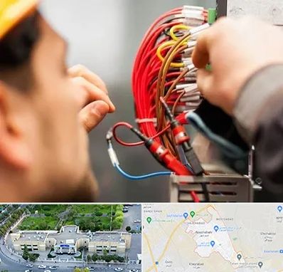 سیم کشی تلفن در نسیم شهر