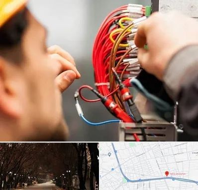 سیم کشی تلفن در ابوریحان تبریز