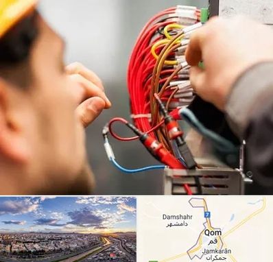 سیم کشی تلفن در قم