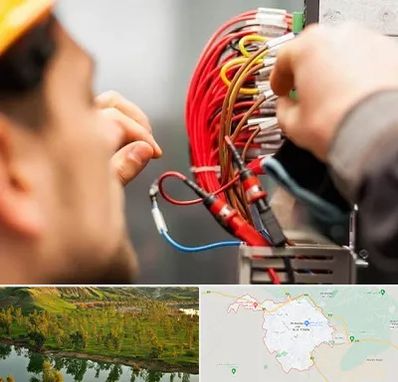 سیم کشی تلفن در بهبهان