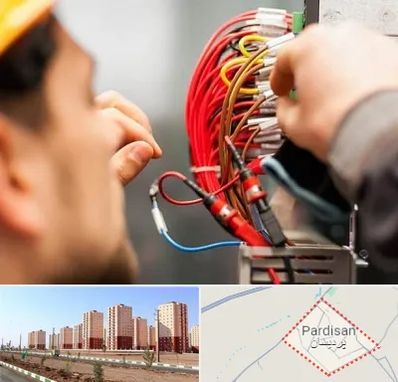 سیم کشی تلفن در پردیسان قم