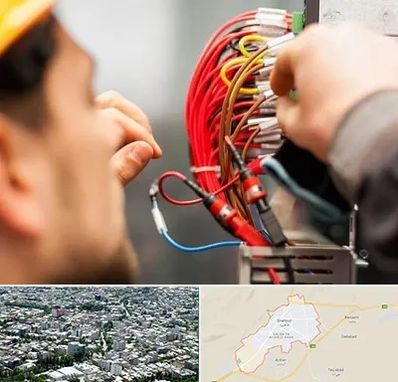 سیم کشی تلفن در شاهرود