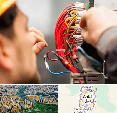 سیم کشی تلفن در اردبیل