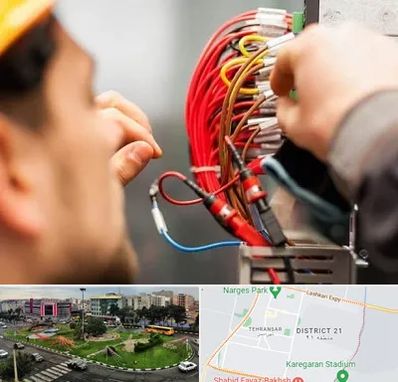 سیم کشی تلفن در تهرانسر