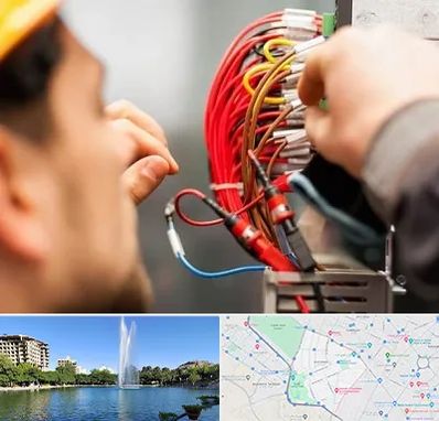 سیم کشی تلفن در کوهسنگی مشهد