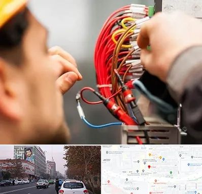 سیم کشی تلفن در کارگر شمالی