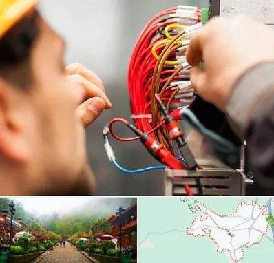 سیم کشی تلفن در فومن