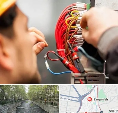 سیم کشی تلفن در زرگنده