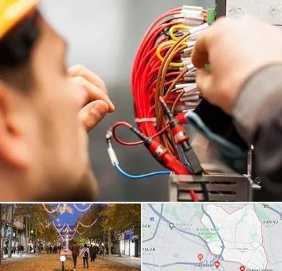 سیم کشی تلفن در ولیعصر ارومیه