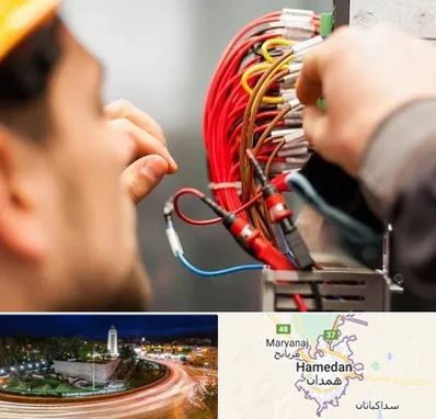 سیم کشی تلفن در همدان