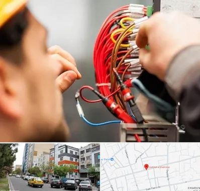 سیم کشی تلفن در هفده شهریور تبریز