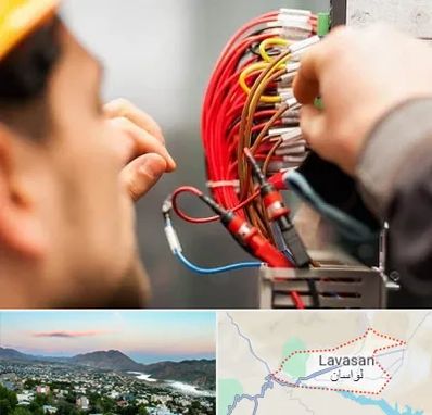 سیم کشی تلفن در لواسان