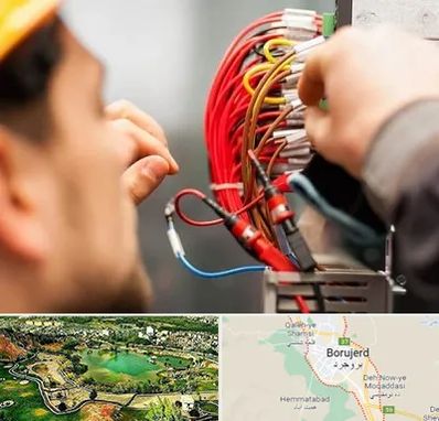 سیم کشی تلفن در بروجرد