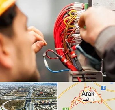 سیم کشی تلفن در اراک
