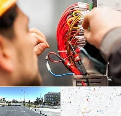 سیم کشی تلفن در بلوار کلاهدوز مشهد