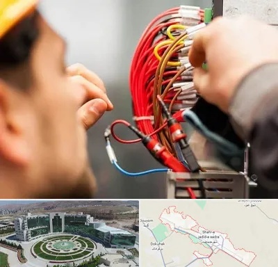 سیم کشی تلفن در صدرا