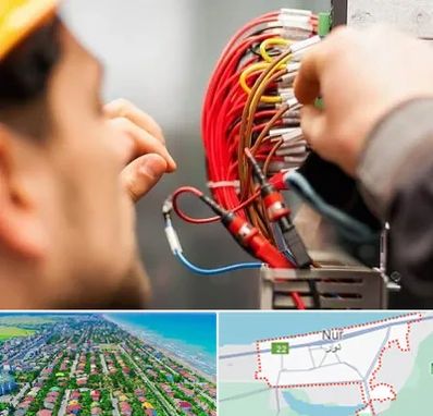 سیم کشی تلفن در نور