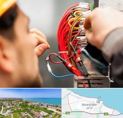 سیم کشی تلفن در نوشهر