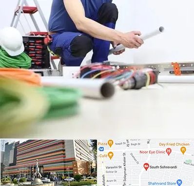 سیم کشی ساختمان در سهروردی