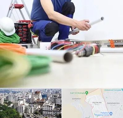 سیم کشی ساختمان در ولنجک